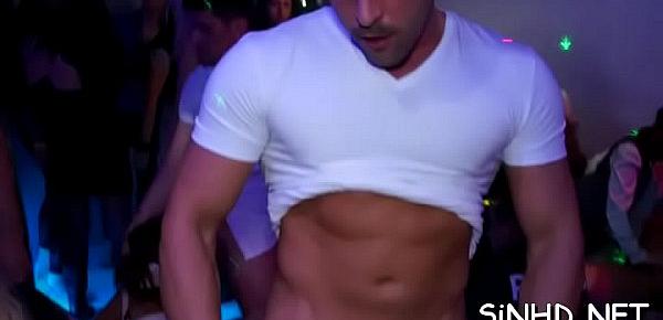  Raucous group banging session